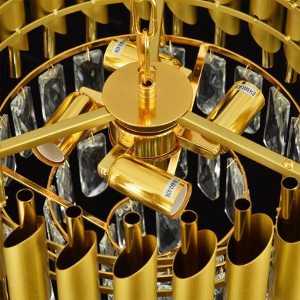 Brilagi - Ytmonterad taklampa ECLIPSE 5xE14/10W/230V Ø 38 cm guld