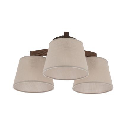 Brilagi - Ytmonterad taklampa LATTE 3xE27/15W/230V tall/beige