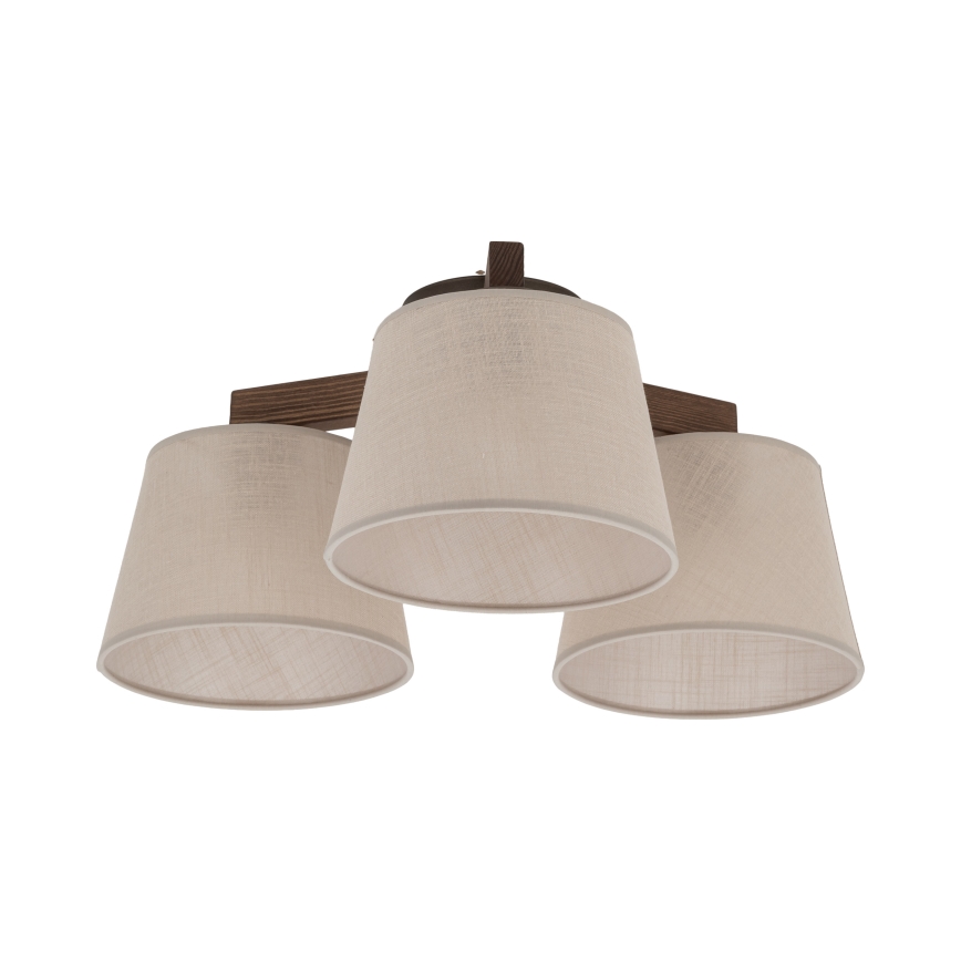 Brilagi - Ytmonterad taklampa LATTE 3xE27/15W/230V tall/beige