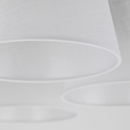 Brilagi - Ytmonterad taklampa LATTE 5xE27/15W/230V furu/vit