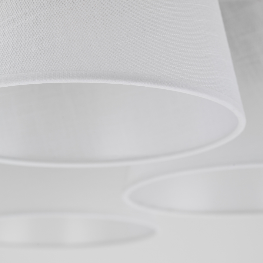 Brilagi - Ytmonterad taklampa LATTE 5xE27/15W/230V furu/vit