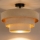Brilagi - Ytmonterad taklampa LUNETA 1xE27/60W/230V Ø 40 cm beige/guld