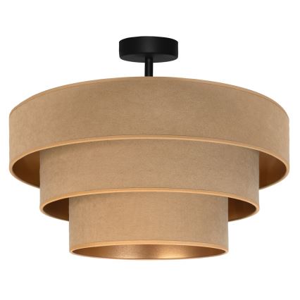 Brilagi - Ytmonterad taklampa LUNETA 1xE27/60W/230V Ø 40 cm beige/guld