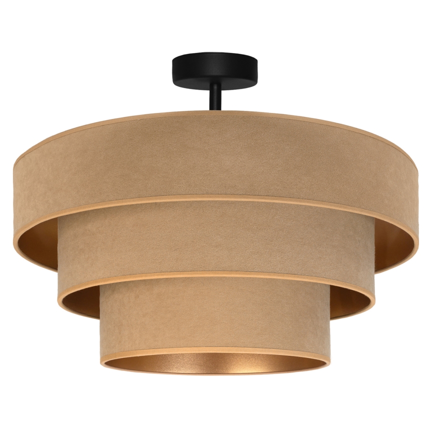 Brilagi - Ytmonterad taklampa LUNETA 1xE27/60W/230V Ø 40 cm beige/guld