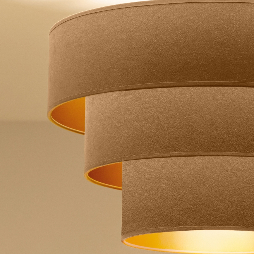Brilagi - Ytmonterad taklampa LUNETA 1xE27/60W/230V Ø 40 cm beige/guld