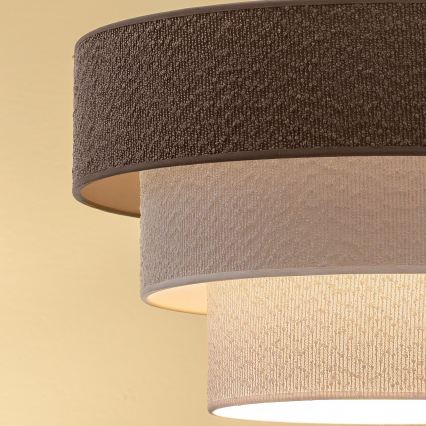 Brilagi - Ytmonterad taklampa LUNETA 1xE27/60W/230V Ø 40 cm grå/krämvit/vit
