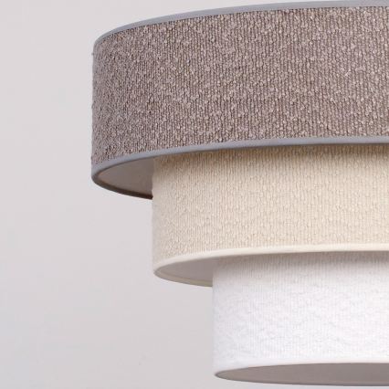 Brilagi - Ytmonterad taklampa LUNETA 1xE27/60W/230V Ø 40 cm grå/krämvit/vit