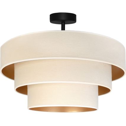 Brilagi - Ytmonterad taklampa LUNETA 1xE27/60W/230V Ø 40 cm, krämvit/guld