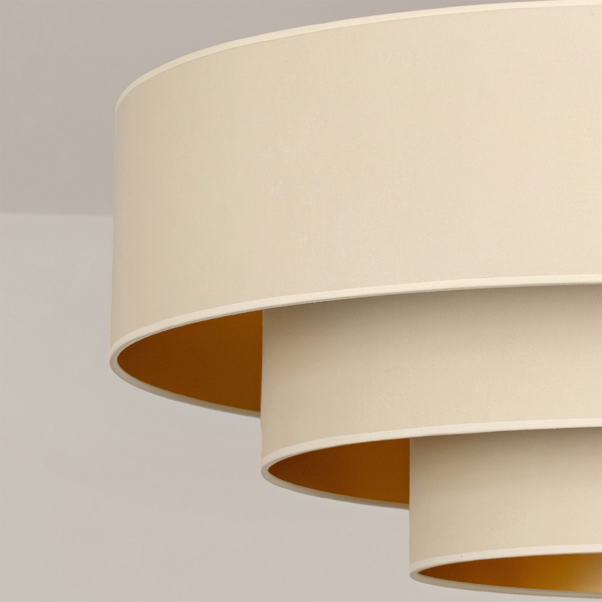 Brilagi - Ytmonterad taklampa LUNETA 1xE27/60W/230V Ø 40 cm, krämvit/guld