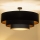 Brilagi - Ytmonterad taklampa LUNETA 3xE27/60W/230V Ø 80 cm svart/guld