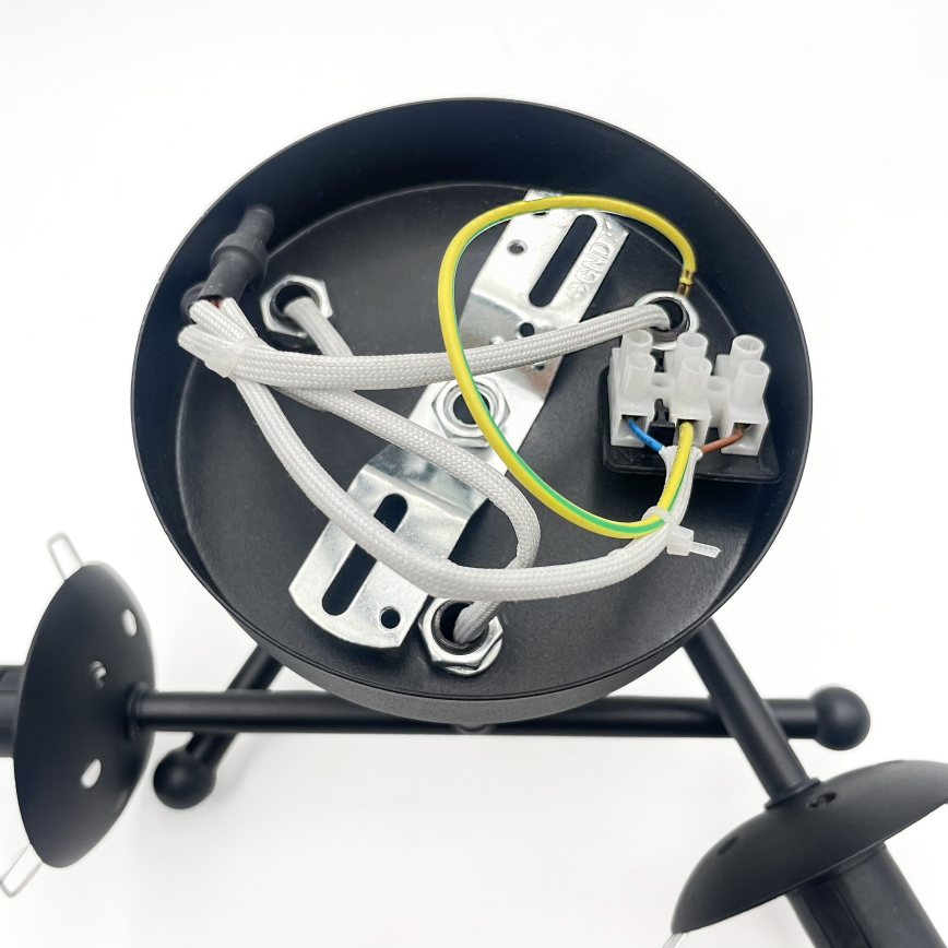 Brilagi - Ytmonterad taklampa MALIVA 3xE14/15W/230V svart/vit