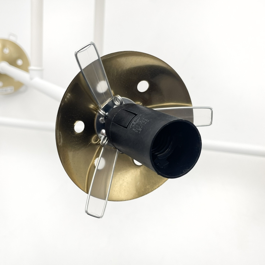 Brilagi - Ytmonterad taklampa MALIVA 4xE14/15W/230V guld/vit