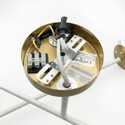 Brilagi - Ytmonterad taklampa MALIVA 4xE14/15W/230V guld/vit