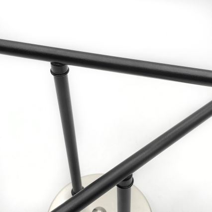 Brilagi - Ytmonterad taklampa MALIVA 4xE14/15W/230V matt krom/rökt glas