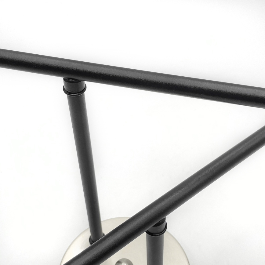 Brilagi - Ytmonterad taklampa MALIVA 4xE14/15W/230V matt krom/rökt glas