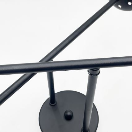 Brilagi - Ytmonterad taklampa MALIVA 4xE14/15W/230V svart/rökfärgad