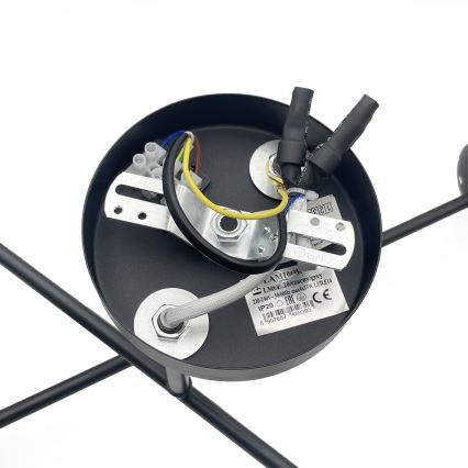 Brilagi - Ytmonterad taklampa MALIVA 4xE14/15W/230V svart/vit