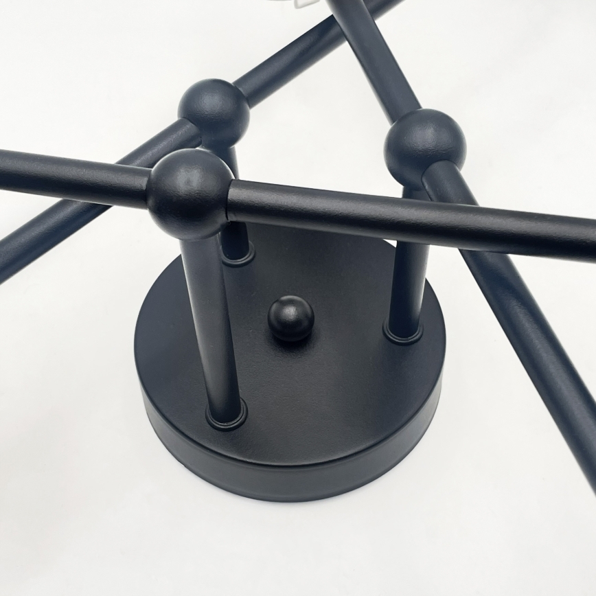 Brilagi - Ytmonterad taklampa MALIVA 6xE14/15W/230V svart/vit