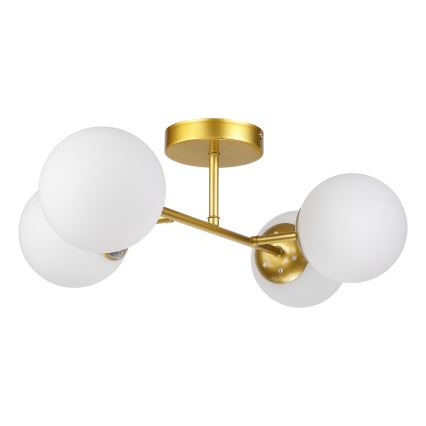 Brilagi - Ytmonterad taklampa MALONY 4xE14/20W/230V guld