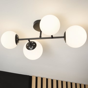 Brilagi - Ytmonterad taklampa MALONY 4xE14/20W/230V svart