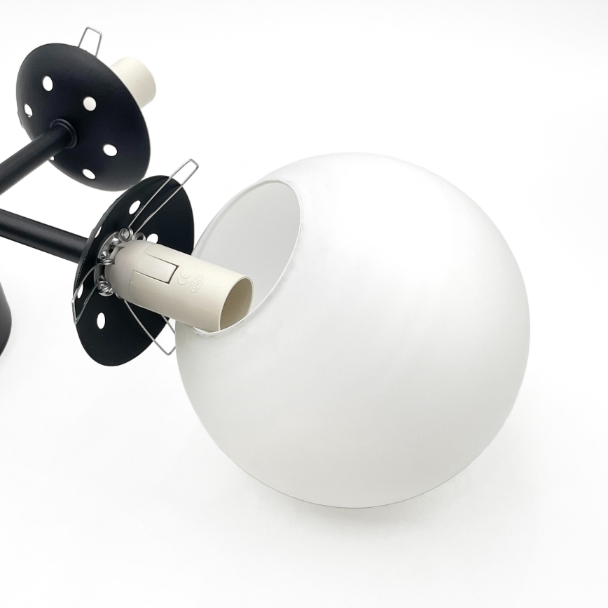 Brilagi - Ytmonterad taklampa MALONY 4xE14/20W/230V svart