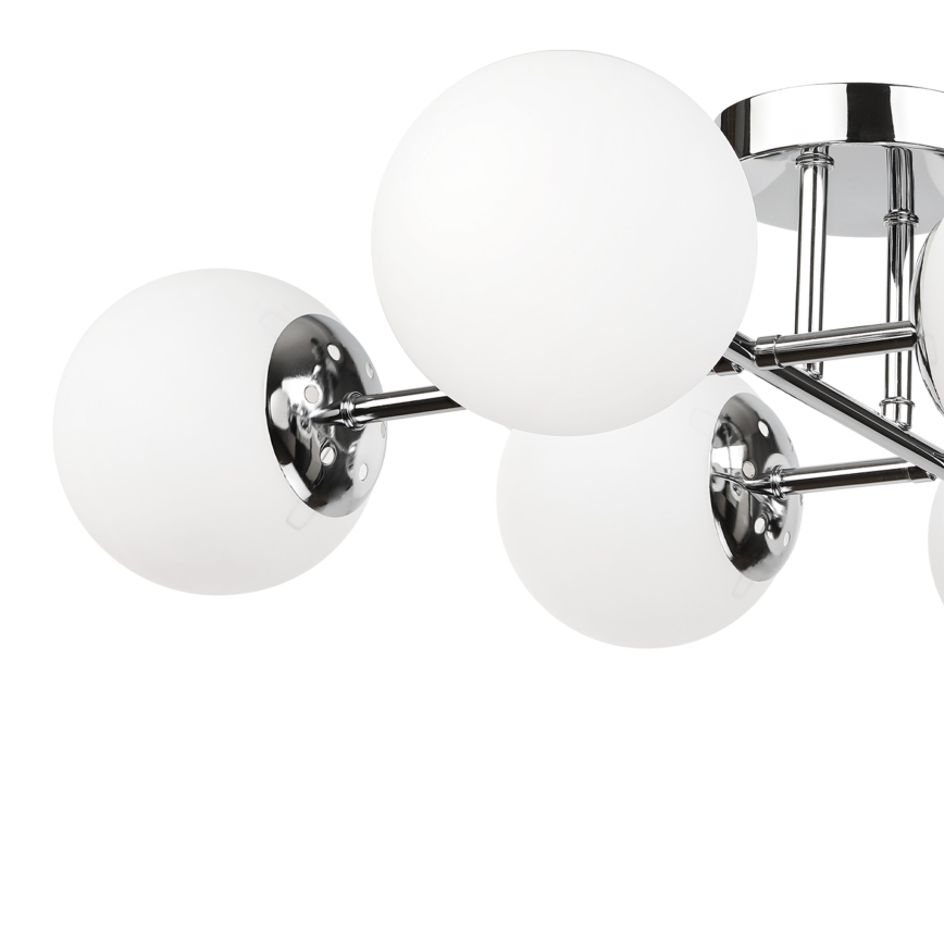 Brilagi - Ytmonterad taklampa MALONY 6xE14/20W/230V blank krom