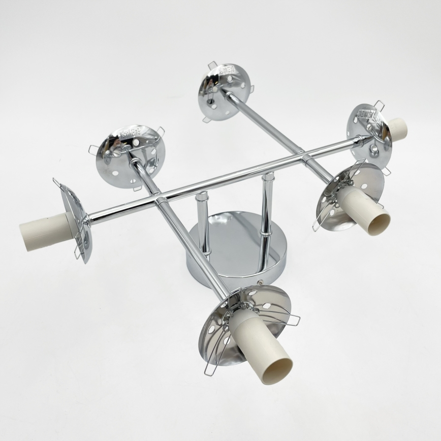 Brilagi - Ytmonterad taklampa MALONY 6xE14/20W/230V blank krom