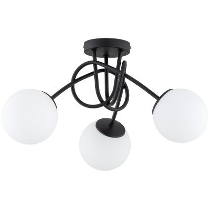 BRILAGI - Ytmonterad taklampa MILO 3xE27/60W/230V svart
