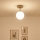 Brilagi - Ytmonterad taklampa MILO ECRU 1xE27/60W/230V beige/guld