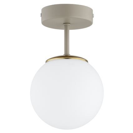 Brilagi - Ytmonterad taklampa MILO ECRU 1xE27/60W/230V beige/guld