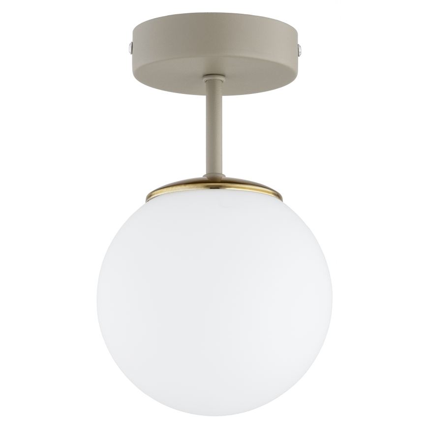 Brilagi - Ytmonterad taklampa MILO ECRU 1xE27/60W/230V beige/guld