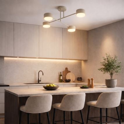 Brilagi - Ytmonterad taklampa MONO 4xGX53/12W/230V beige