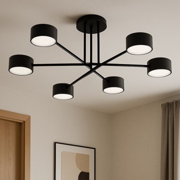 Brilagi - Ytmonterad taklampa MONO 6xGX53/12W/230V svart