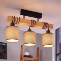 BRILAGI - Ytmonterad taklampa NUBILA 3xE27/60W/230V furu/brun