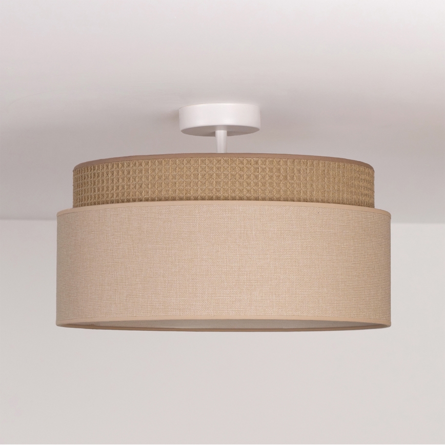 Brilagi - Ytmonterad taklampa PADOVA 1xE27/60W/230V Ø 40 cm beige