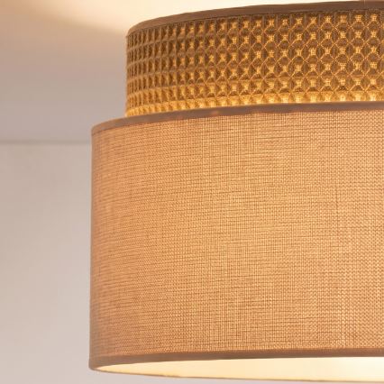 Brilagi - Ytmonterad taklampa PADOVA 1xE27/60W/230V Ø 40 cm beige