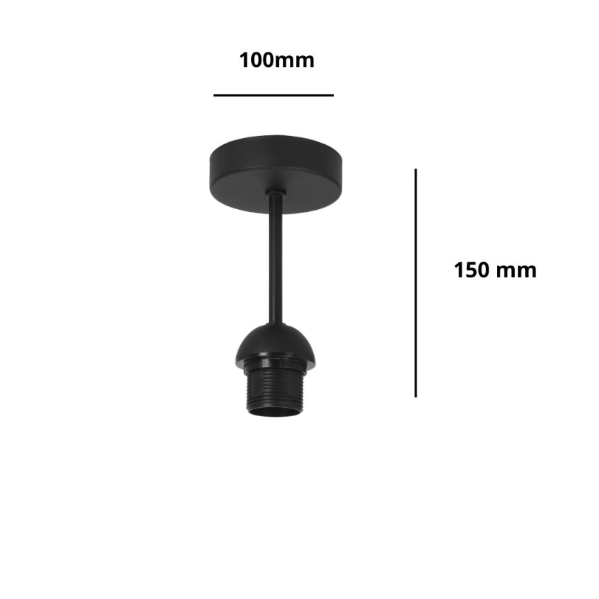 Brilagi - Ytmonterad taklampa PARTY 1xE27/60W/230V Ø 10 cm svart