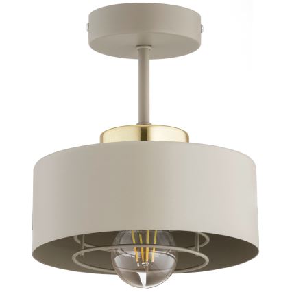 Brilagi - Ytmonterad taklampa SPRING 1xE27/60W/230V beige/guld