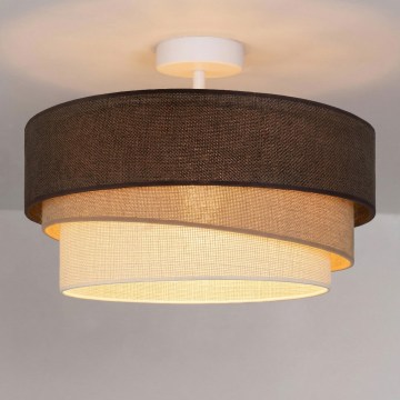 Brilagi - Ytmonterad taklampa TRIO 1xE27/60W/230V Ø 40 cm brun/beige/vit