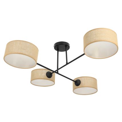 Brilagi - Ytmonterad taklampa VIRGO 4xE14/40W/230V beige/svart