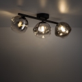 Brilagi - Ytmonterad taklampa VULCANO 3xG9/8W/230V svart/röksvart