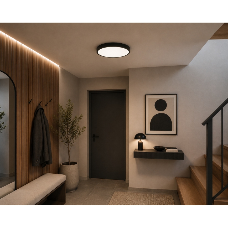 BRILAGI - LED badrumsarmatur ZENNA LED/24W/230V Ø 35 cm IP44 antracit