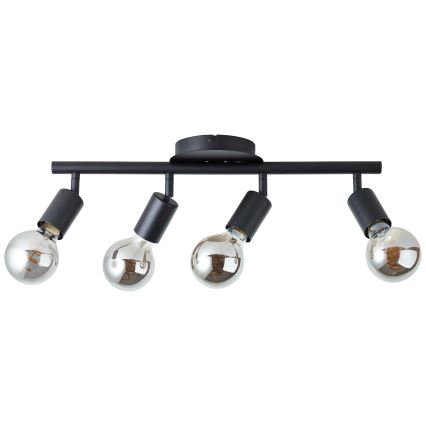 Brilliant - 4-armad spotlampa 4xE27/28W/230V svart