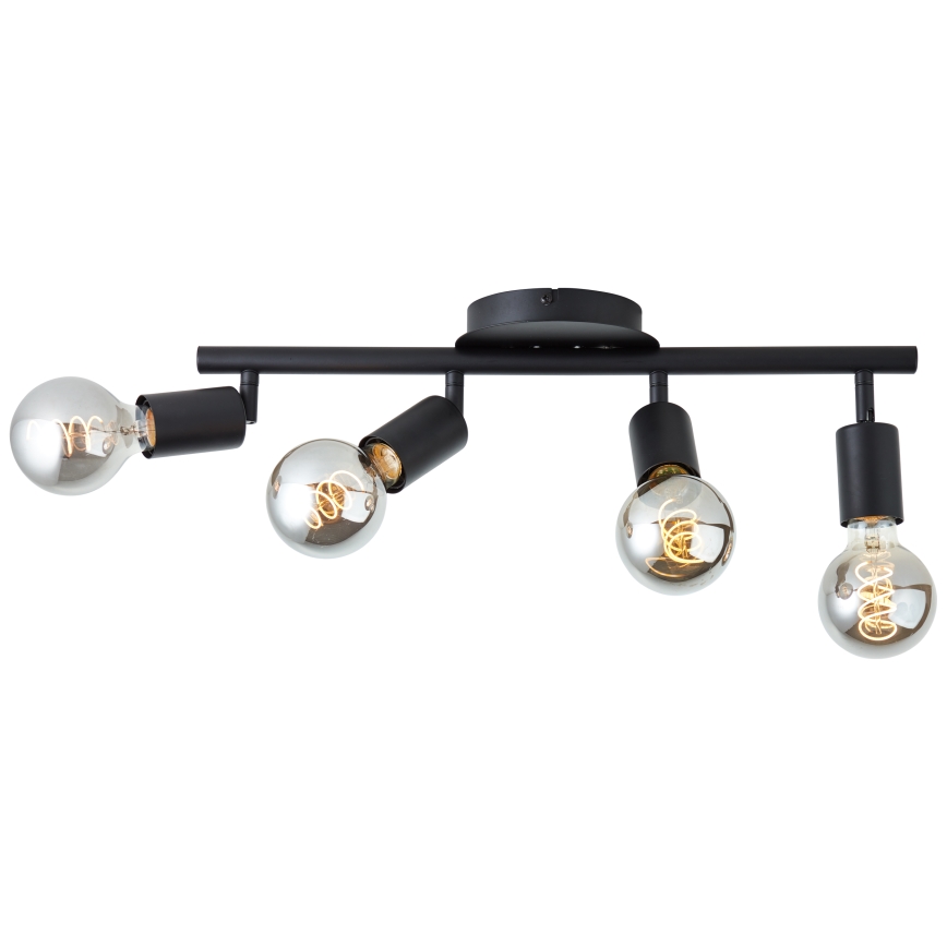Brilliant - 4-armad spotlampa 4xE27/28W/230V svart