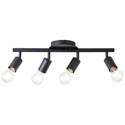 Brilliant - 4-armad spotlampa 4xE27/28W/230V svart