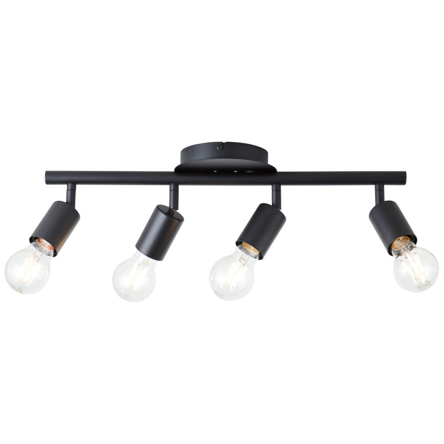 Brilliant - 4-armad spotlampa 4xE27/28W/230V svart