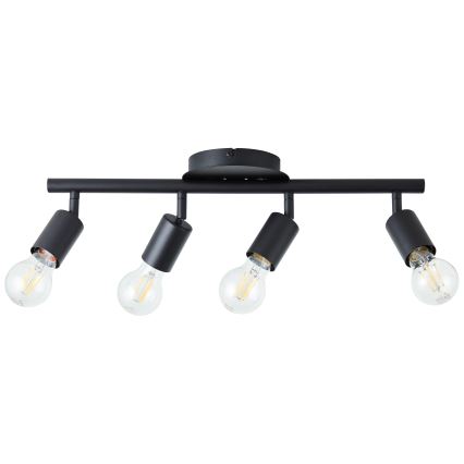 Brilliant - 4-armad spotlampa 4xE27/28W/230V svart