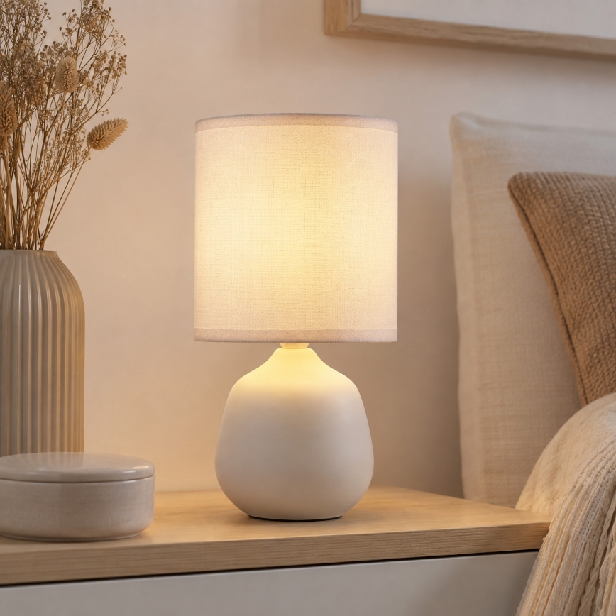 Brilliant - Bordslampa AUREA 1xE14/20W/230V vit