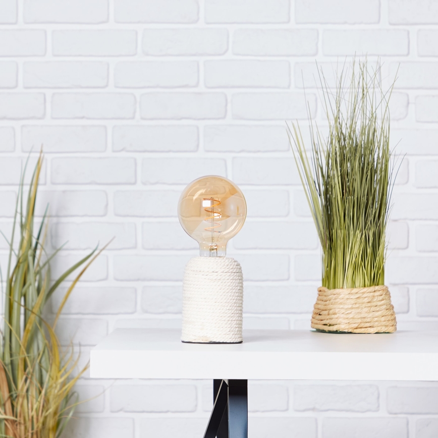 Brilliant - Bordslampa CARDU 1xE27/40W/230V beige