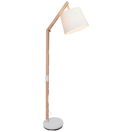 Brilliant - Bordslampa CARLYN 1xE27/60W/230V beige/vit